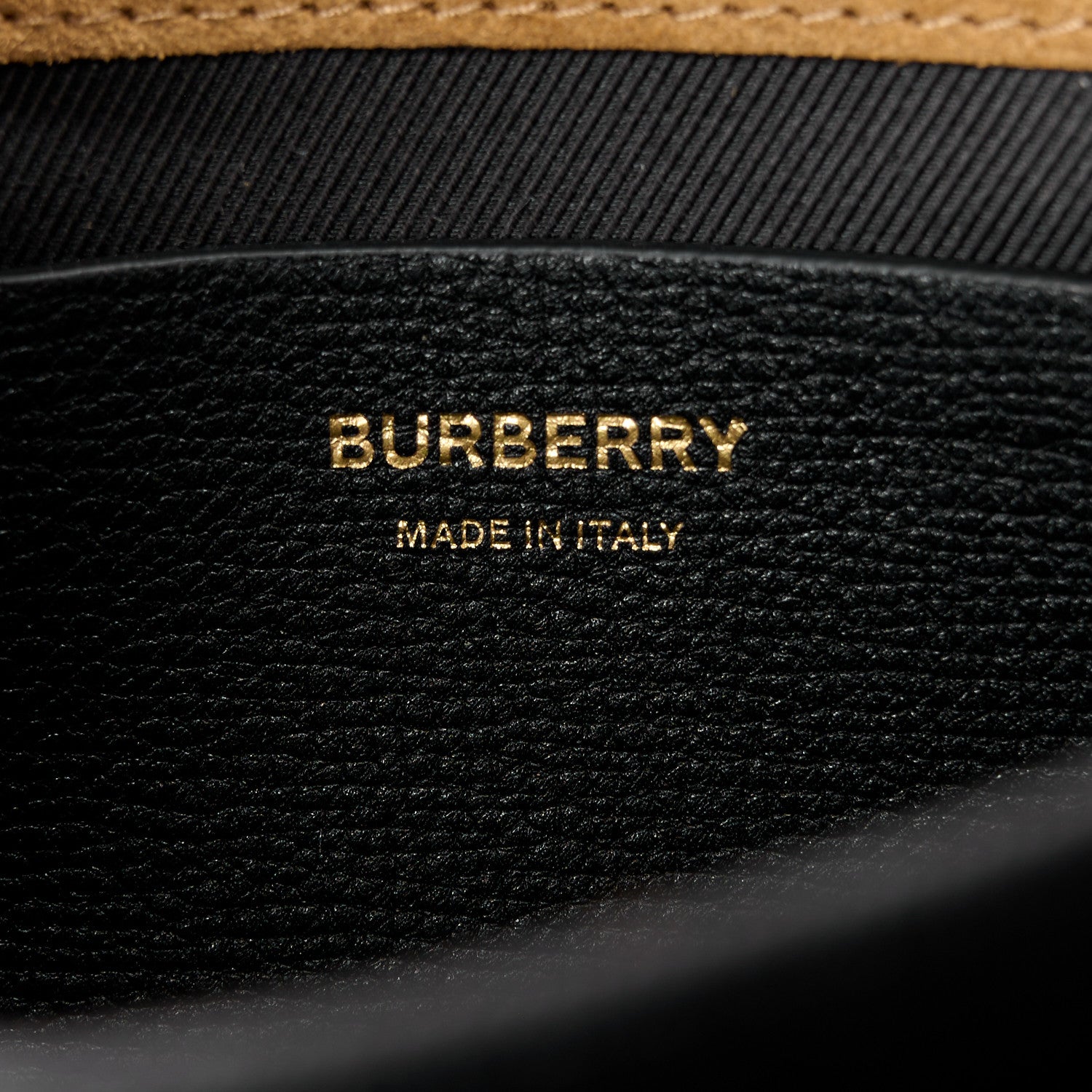 Burberry Derby Calfskin House Check Baby Macken Crossbody Bag Black 6 of 9