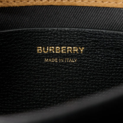 Burberry Derby Calfskin House Check Baby Macken Crossbody Bag Black 6 of 9