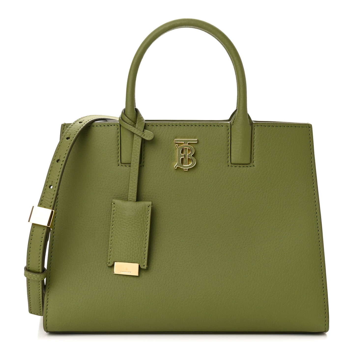 Grained Calfskin Mini Frances Tote Spruce Green