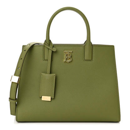 Burberry Grained Calfskin Mini Frances Tote Spruce Green 1 of 9