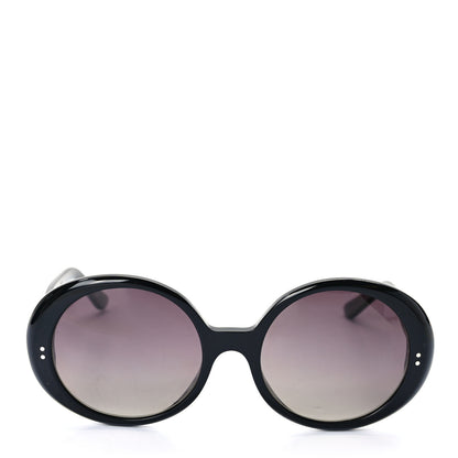 Celine Acetate Polarized Oval Sunglasses CL 400651 Black 2 of 6