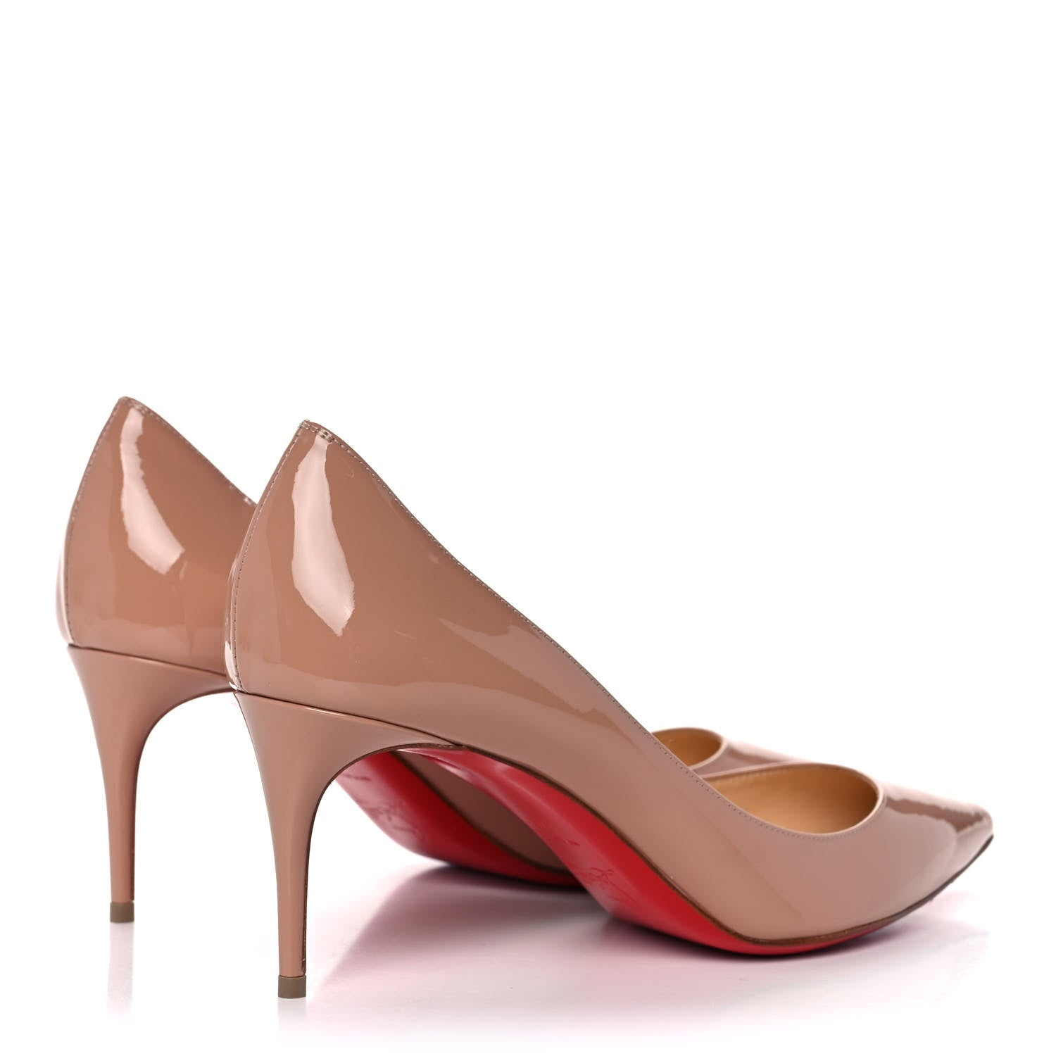 Christian Louboutin Patent Kate 70 Pumps 40 Nude 4 of 9