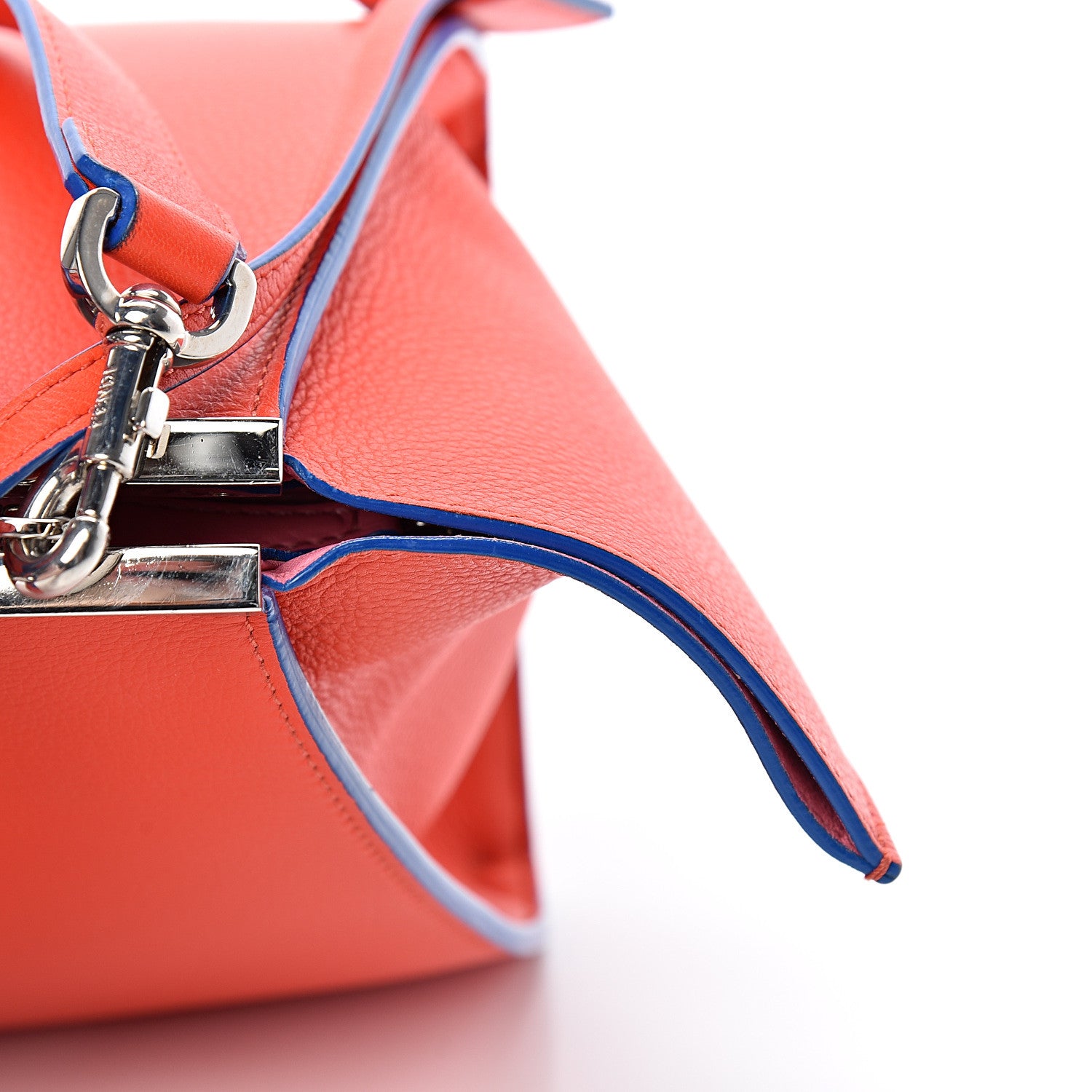 Fendi Vitello Dolce Shiny Nappa Petite 3Jours Tote Papavero 16 of 21