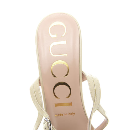 Gucci Patent Strappy Sandals 39 Vintage White 6 of 8