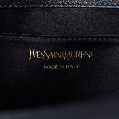 Saint Laurent Calfskin Monogram Large Belle De Jour Clutch Black 6 of 13