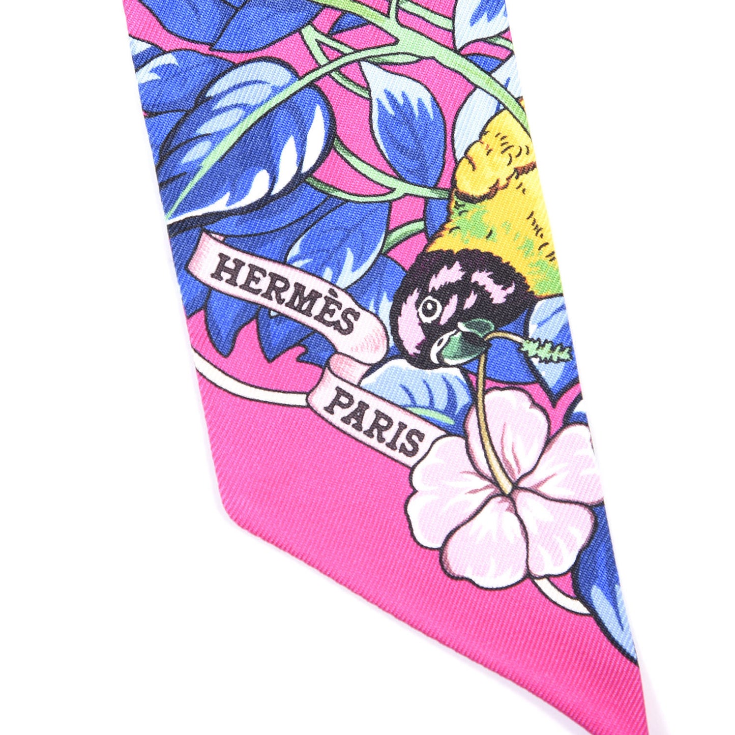 Silk Jungle Love Love Twilly Rose Vif Bleu Roy