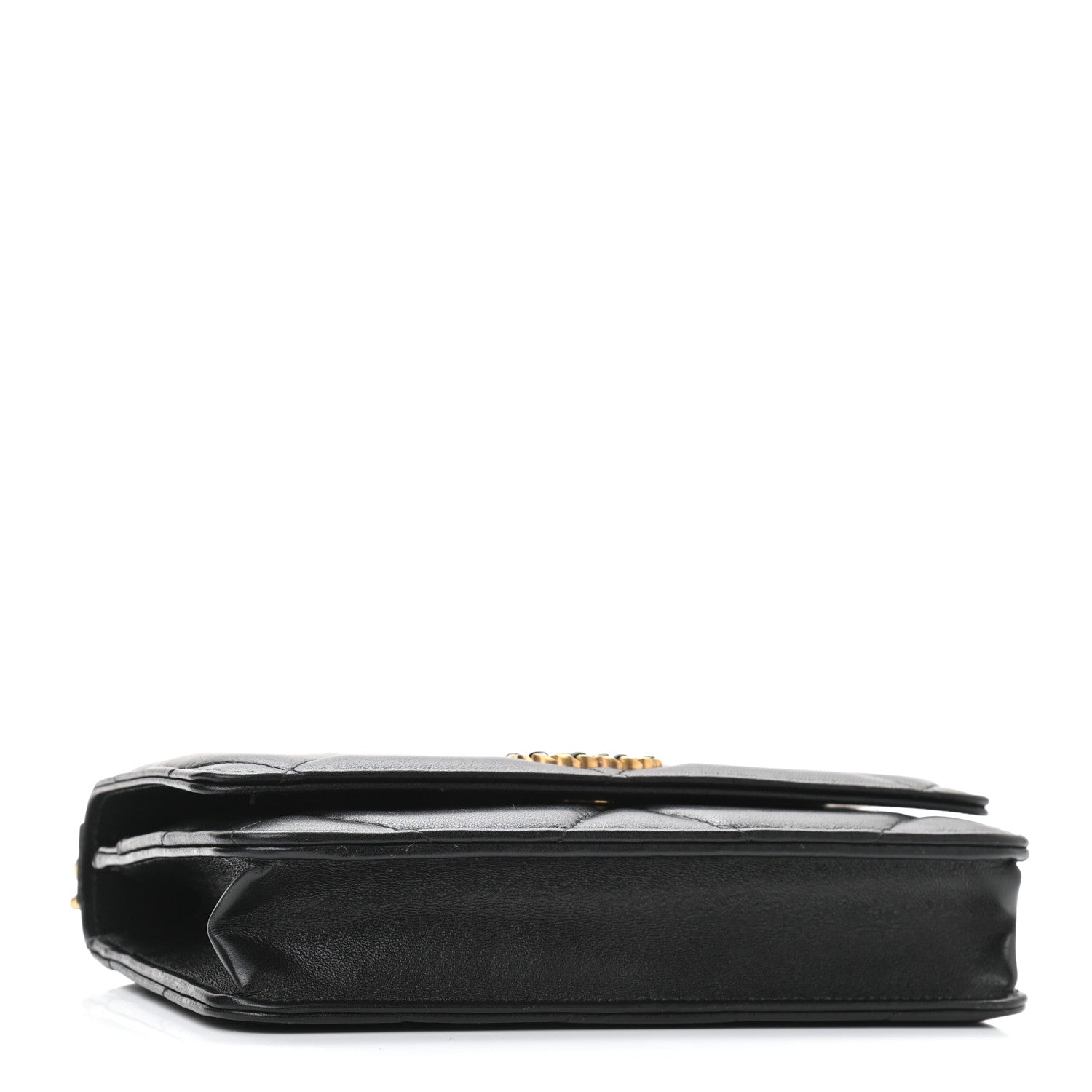 Chanel Lambskin Quilted Chanel 19 Wallet On Chain WOC Black 4 of 11