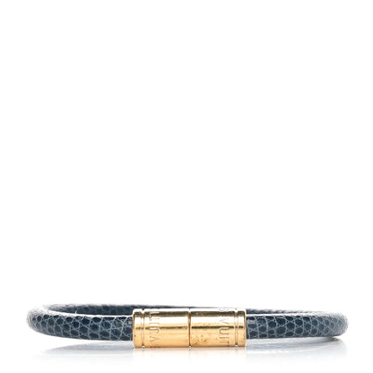 Louis Vuitton Lizard Keep It Bracelet 17 Blue 1 of 4