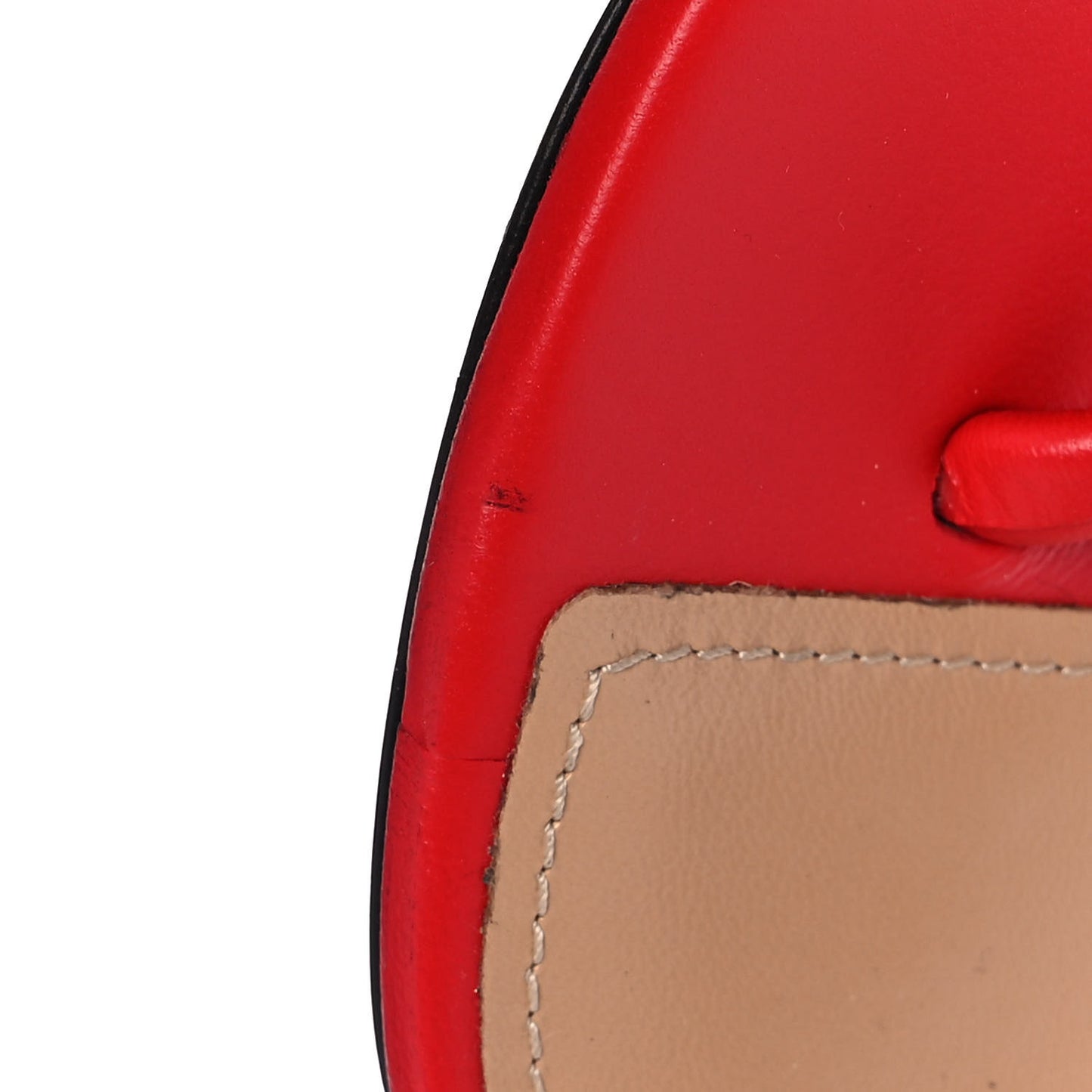 Calfksin Elba Thong Sandals 38.5 Red