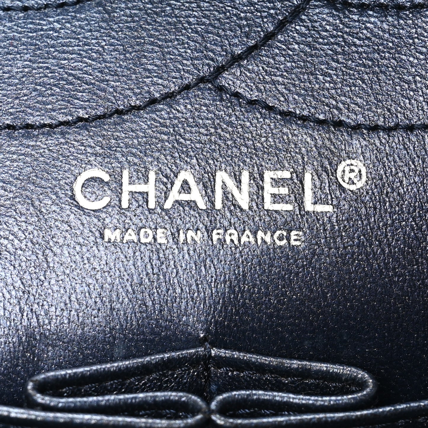 Metallic Aged Calfskin Quilted 2.55 Reissue 227 Flap Blue