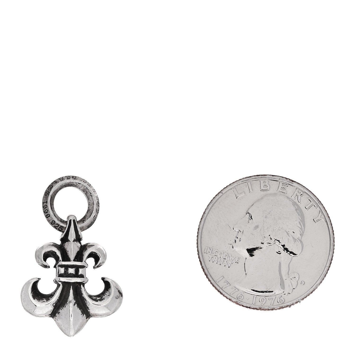Chrome Hearts Sterling Silver Fleur de Lis Pendant 1802717