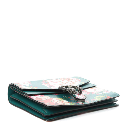 Gucci Calfskin Blooms Print Medium Dionysus Shoulder Bag Bright Emerald Multicolor 4 of 10