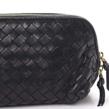 Bottega Veneta Nappa Intrecciato Medium Cosmetic Pouch Bag Black 10 of 11