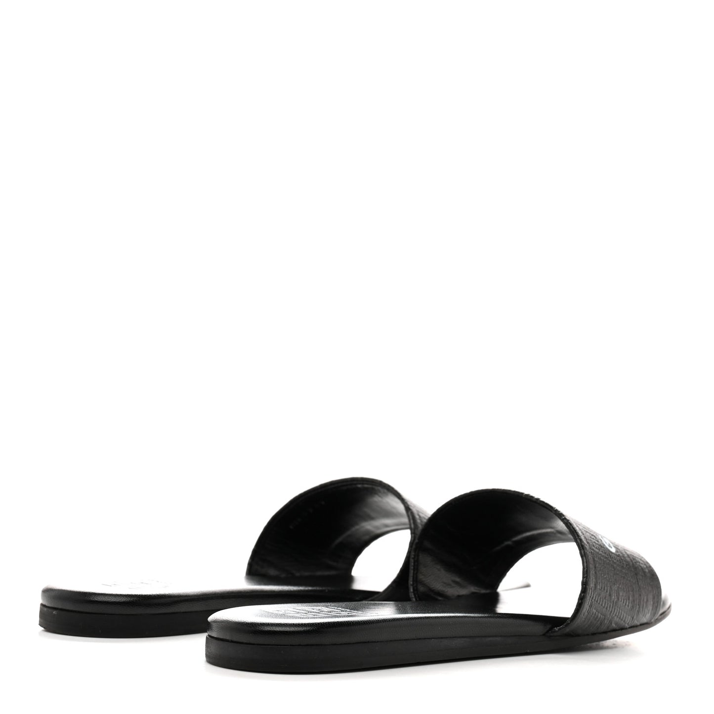 Logo 4G Flat Sandals 39 Black