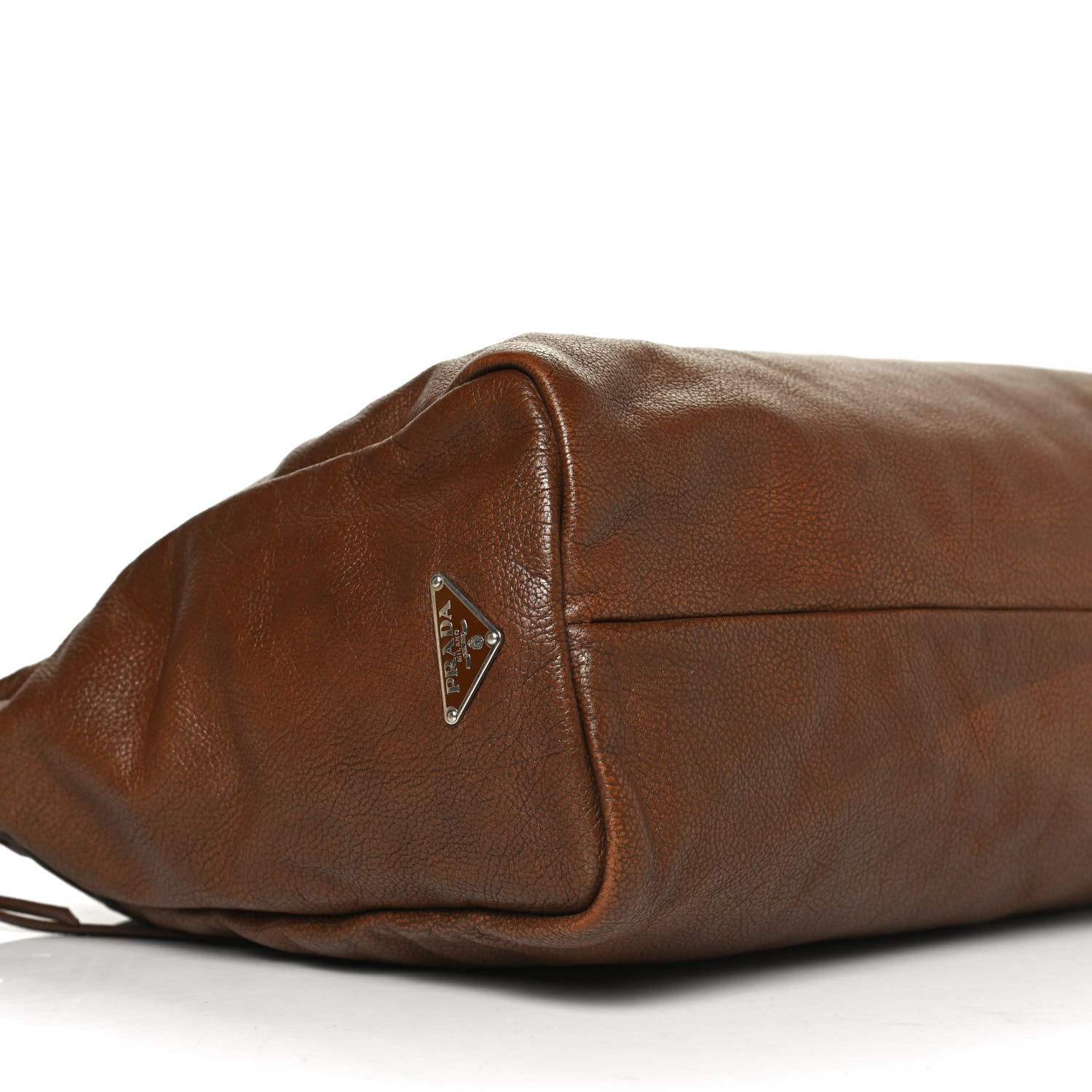 Prada Vitello Daino Top Handle Tote Brown 4 of 11