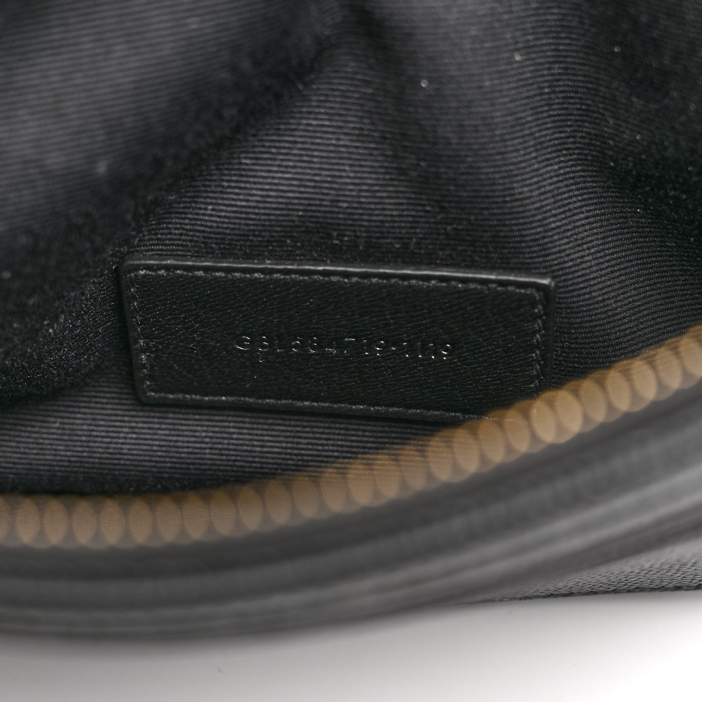 Grain De Poudre Chevron Monogram Large Bill Pouch Black