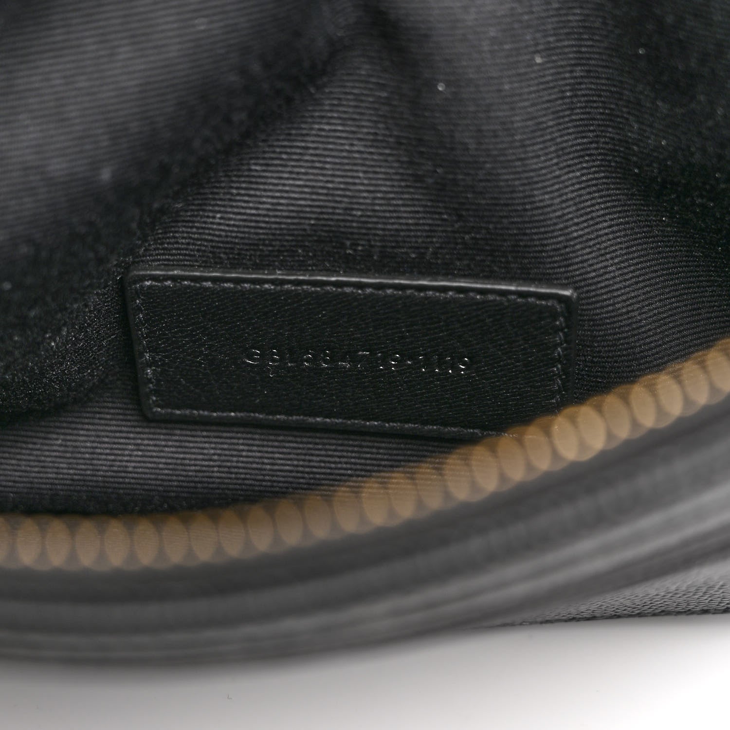 Saint Laurent Grain De Poudre Chevron Monogram Large Bill Pouch Black 7 of 10