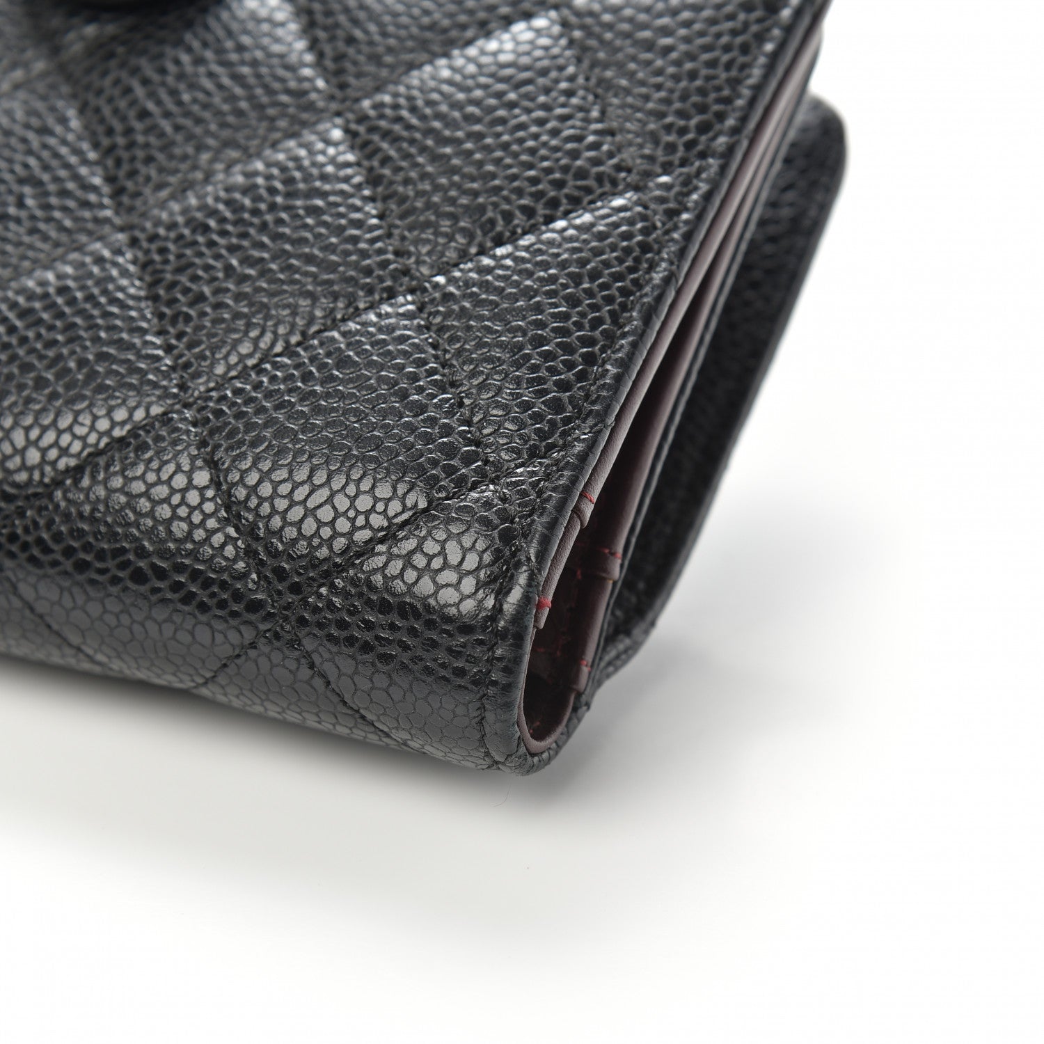 Chanel Caviar Quilted CC French Wallet Black 10 of 14