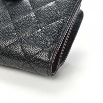 Chanel Caviar Quilted CC French Wallet Black 10 of 14