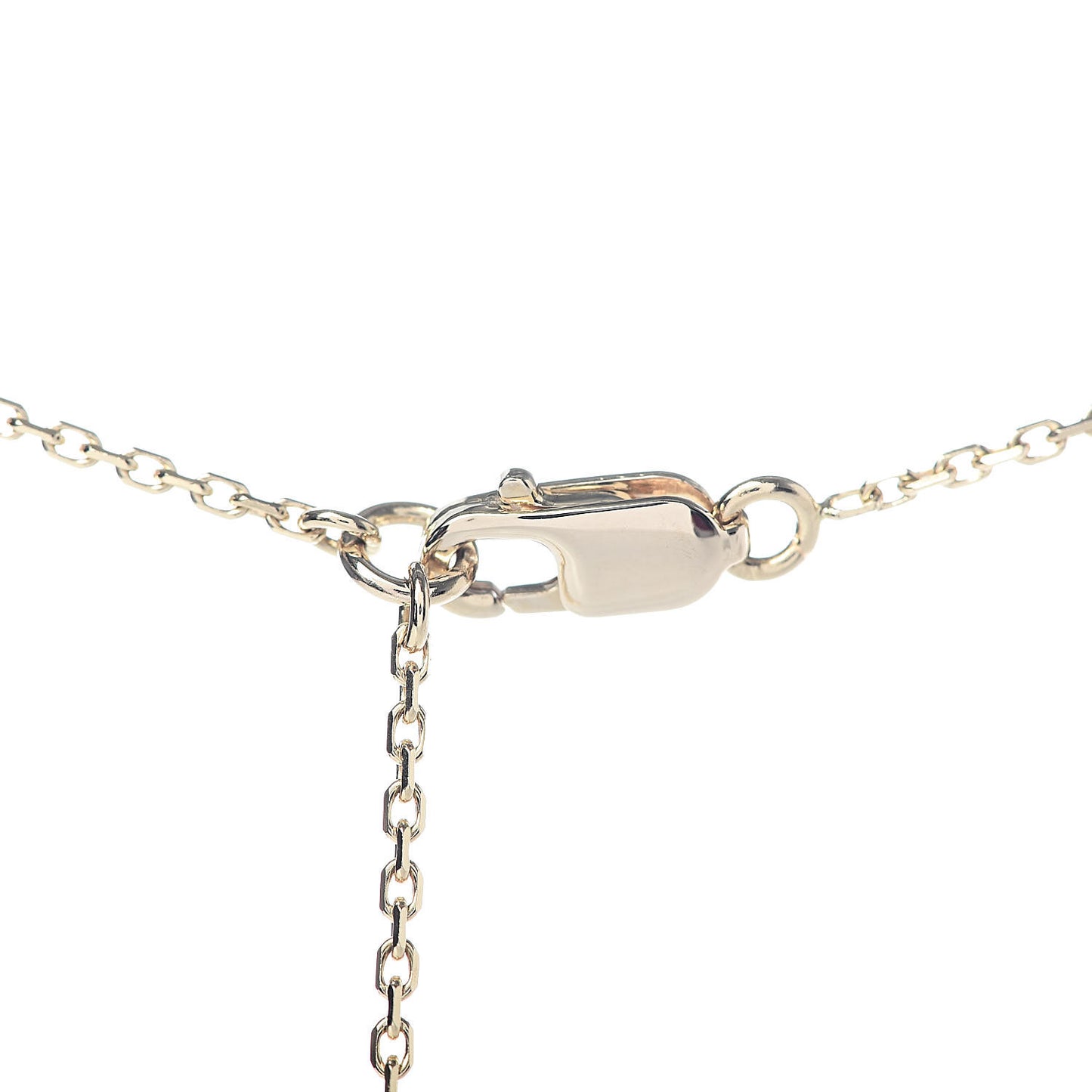 18K Yellow Gold Mother of Pearl Sweet Alhambra Pendant Necklace