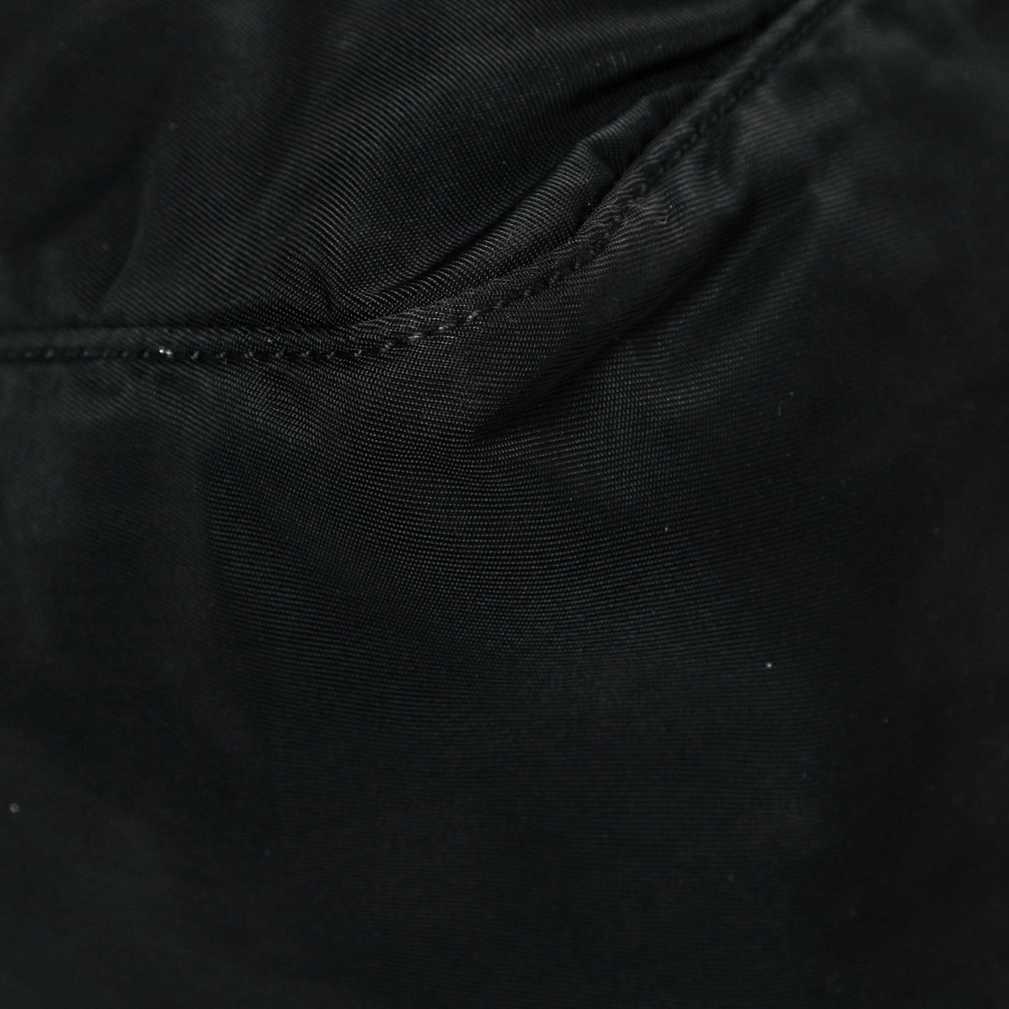 Tessuto Nylon Single Buckle Messenger Bag Black