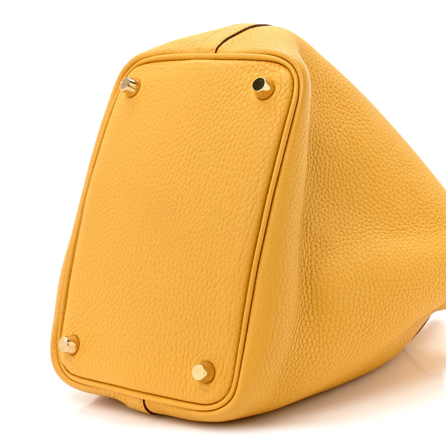 Hermes Taurillon Clemence Picotin Lock 18 PM Jaune Ambre 10 of 11