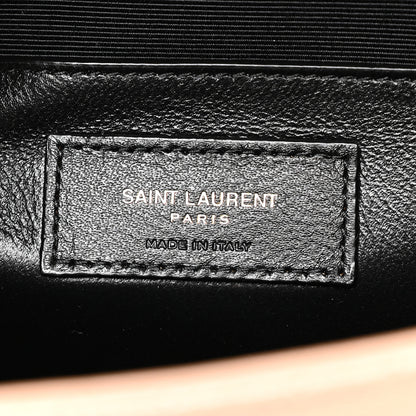 Saint Laurent Grain De Poudre Textured Mixed Matelasse Medium Triquilt Monogram Satchel Nude Powder 6 of 9