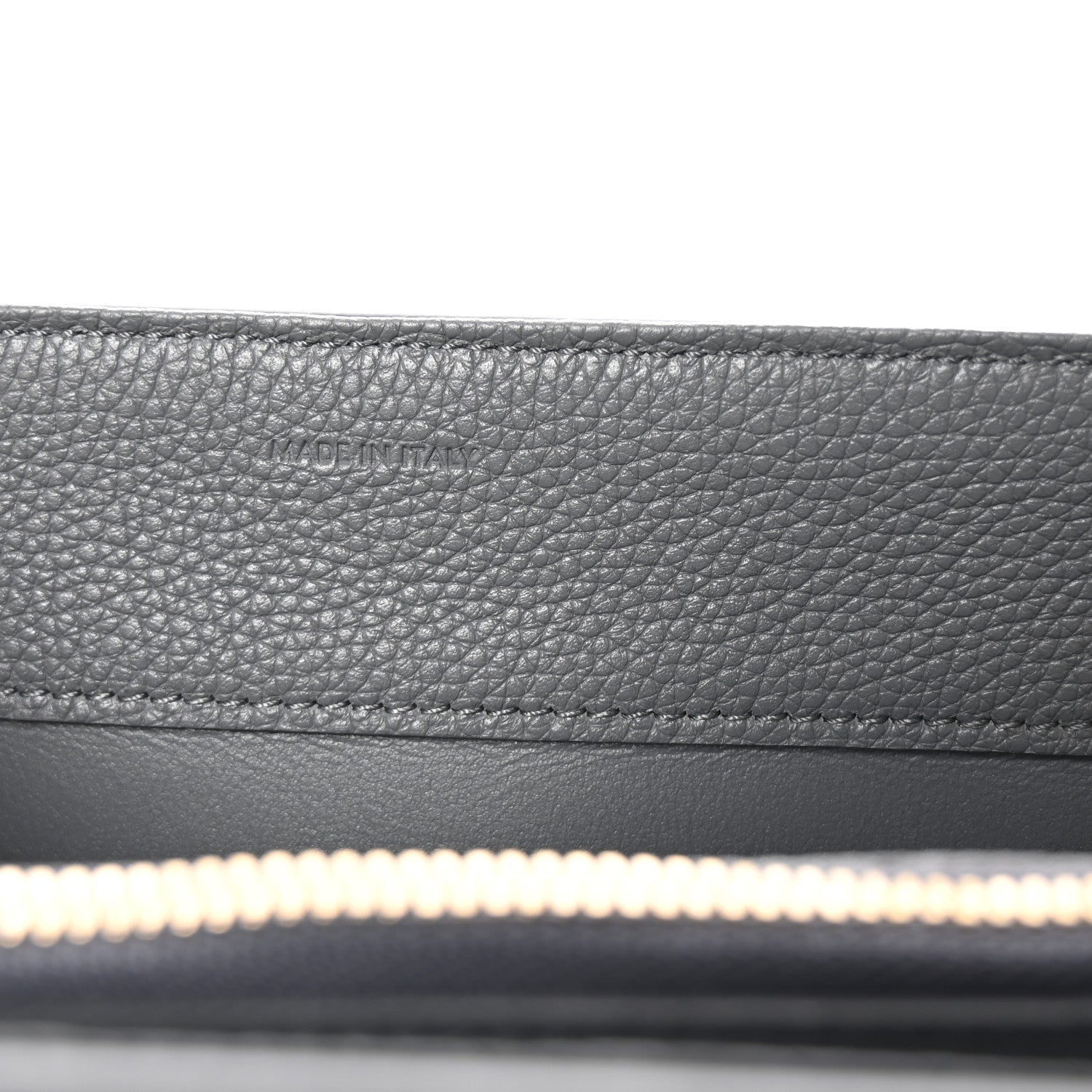 Celine Grained Calfskin Medium 16 Top Handle Bag Grey 7 of 11