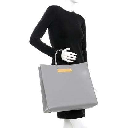 Balenciaga Soft Calfskin Medium Cable Shopper Tote Gris Vison 2 of 14