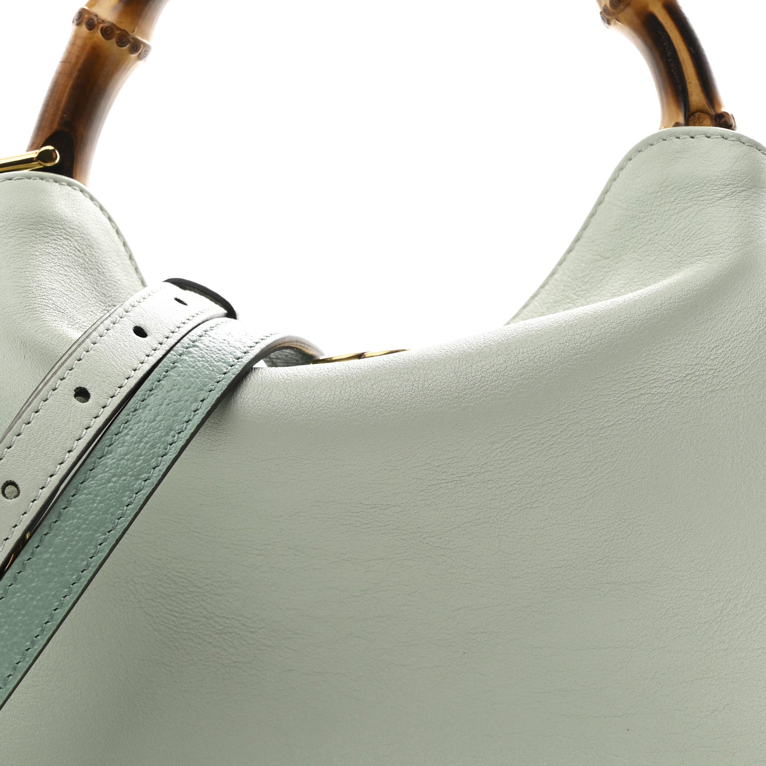 Gucci Softy Wonka Textured Dollar Calfskin Small Diana Shoulder Bag Pale Green 8 of 10