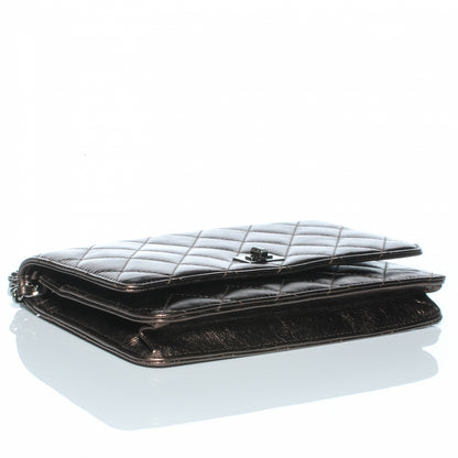 Chanel Calfskin Reissue Wallet On Chain WOC Bronze 4 of 8