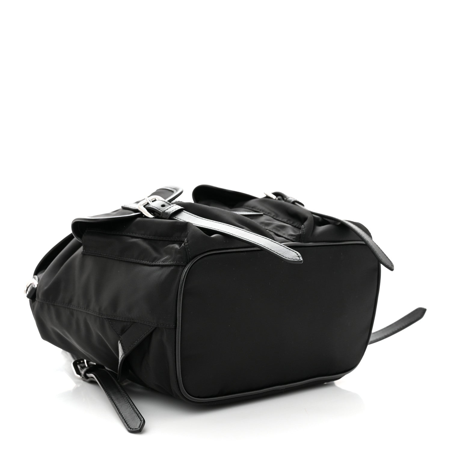 Prada Tessuto Nylon Vitello Backpack Black 4 of 11