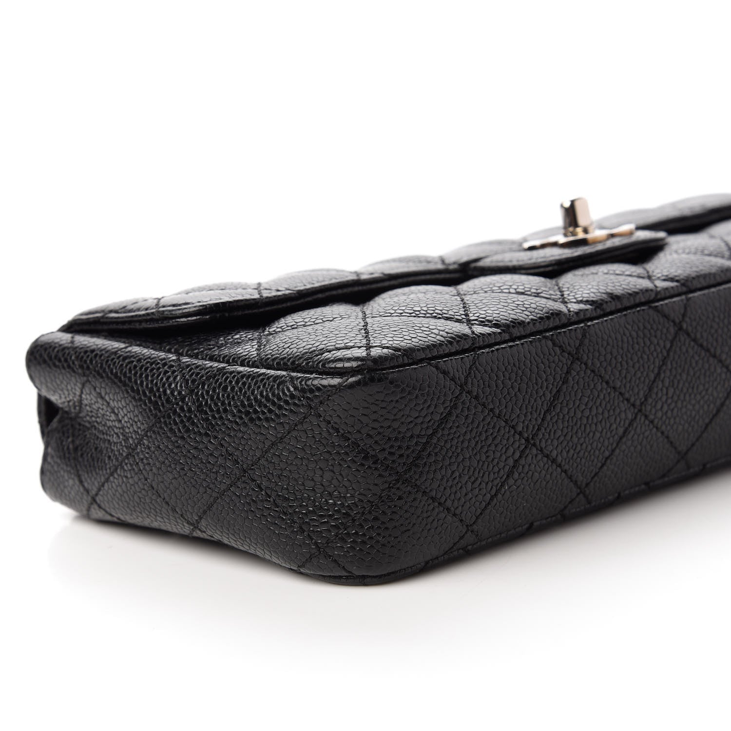 Chanel Caviar Quilted East West Flap Black 6 of 10