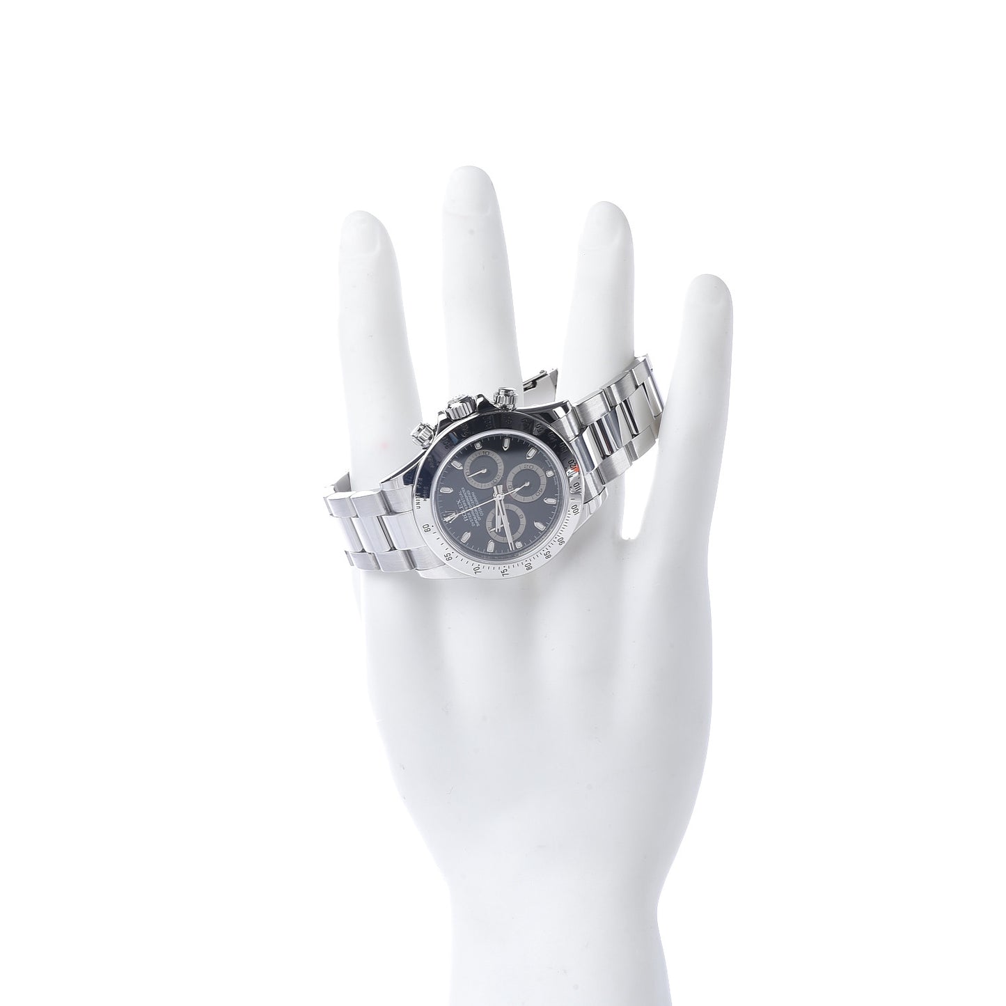 Stainless Steel 40mm Oyster Perpetual Daytona Cosmograph Watch Black 116520