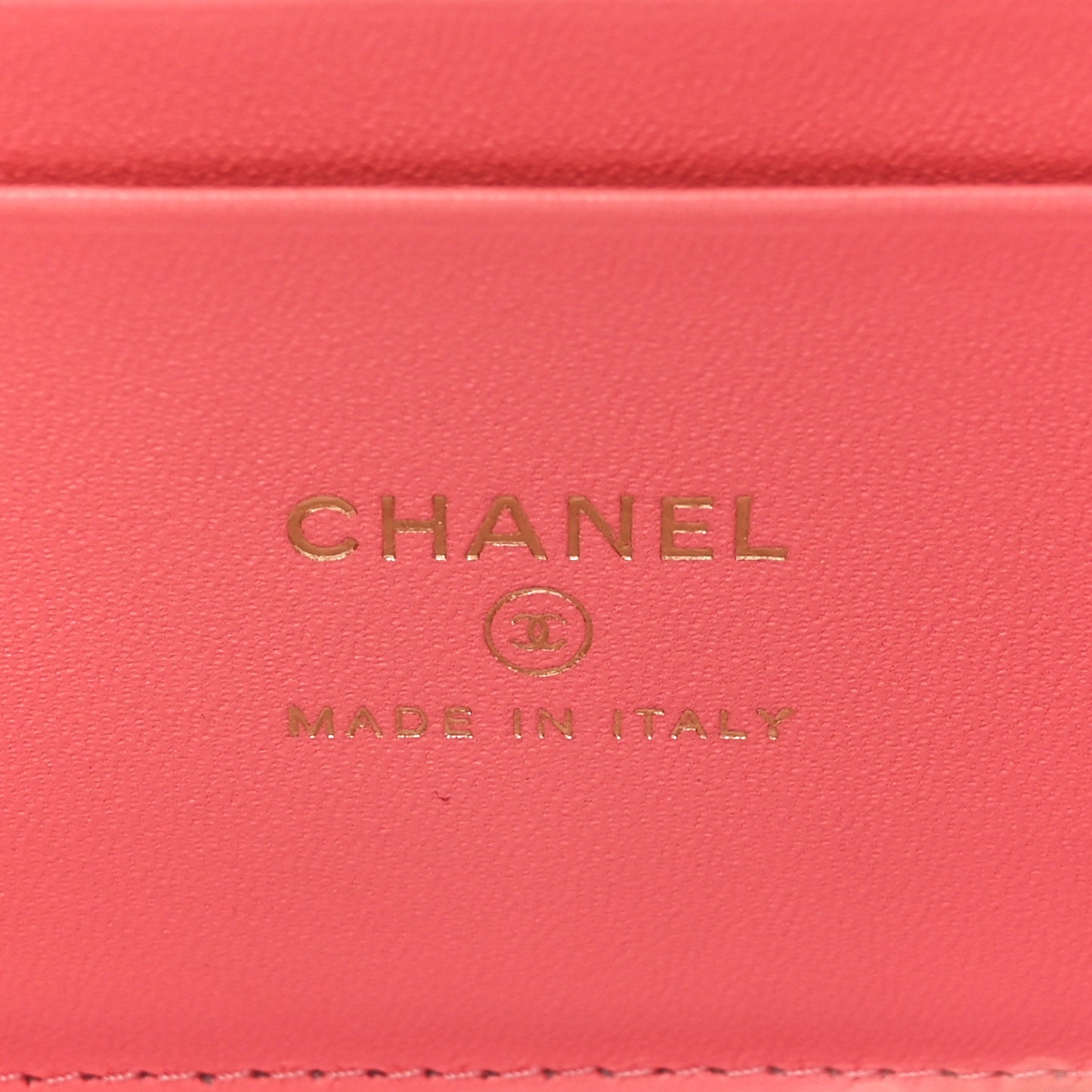 Lambskin Quilted Small Charming Top Handle Vanity Case With Chain Pink