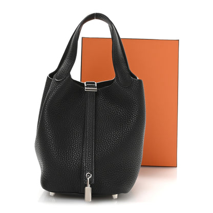 Hermes Taurillon Clemence Picotin Lock 18 PM Black 13 of 13