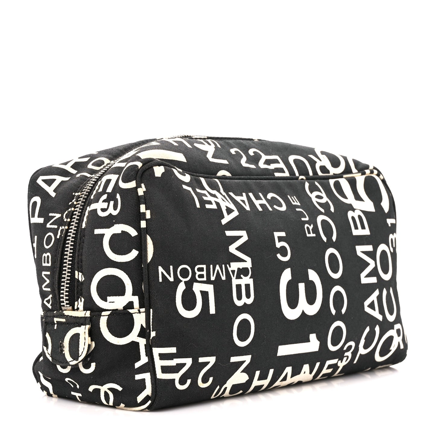 Canvas 31 Rue Cambon Cosmetic Pouch Black