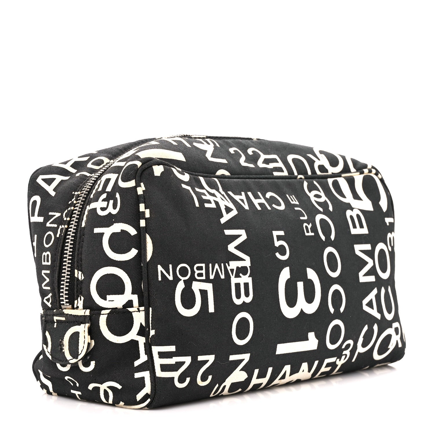 Chanel Canvas 31 Rue Cambon Cosmetic Pouch Black 3 of 10