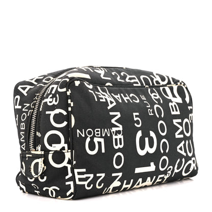 Chanel Canvas 31 Rue Cambon Cosmetic Pouch Black 3 of 10