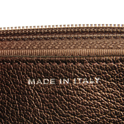 Chanel Iridescent Goatskin Quilted Wallet On Chain WOC Bronze 7 of 8