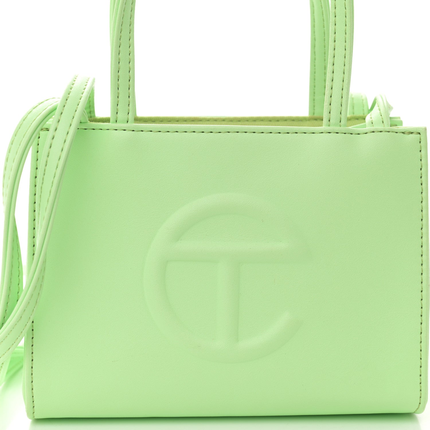 Telfar Vegan Leather Small Shopping Bag Double Mint 8 of 12
