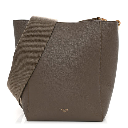 Celine Soft Grained Calfskin Small Sangle Bucket Bag Taupe 1 of 9