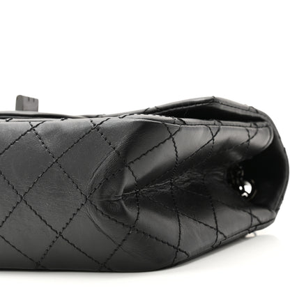 Chanel Aged Calfskin Quilted 2.55 Reissue Mini Flap So Black 10 of 11