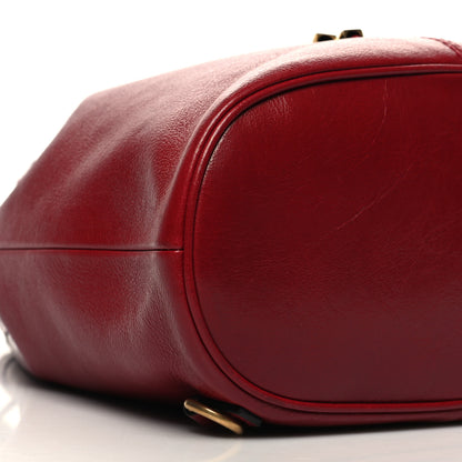 Gucci Piuma Lux Energy Medium Re(Belle) Convertible Bucket Bag Hibiscus Red 8 of 9