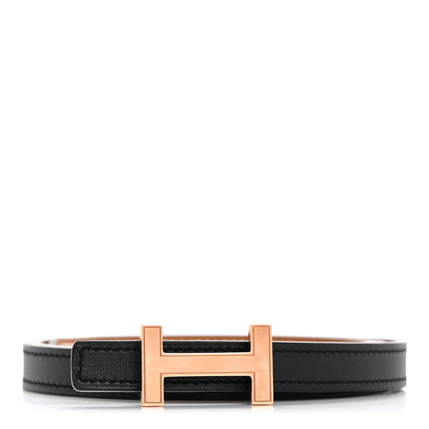 Swift Epsom 13mm Quizz H Belt 80 Black Gold