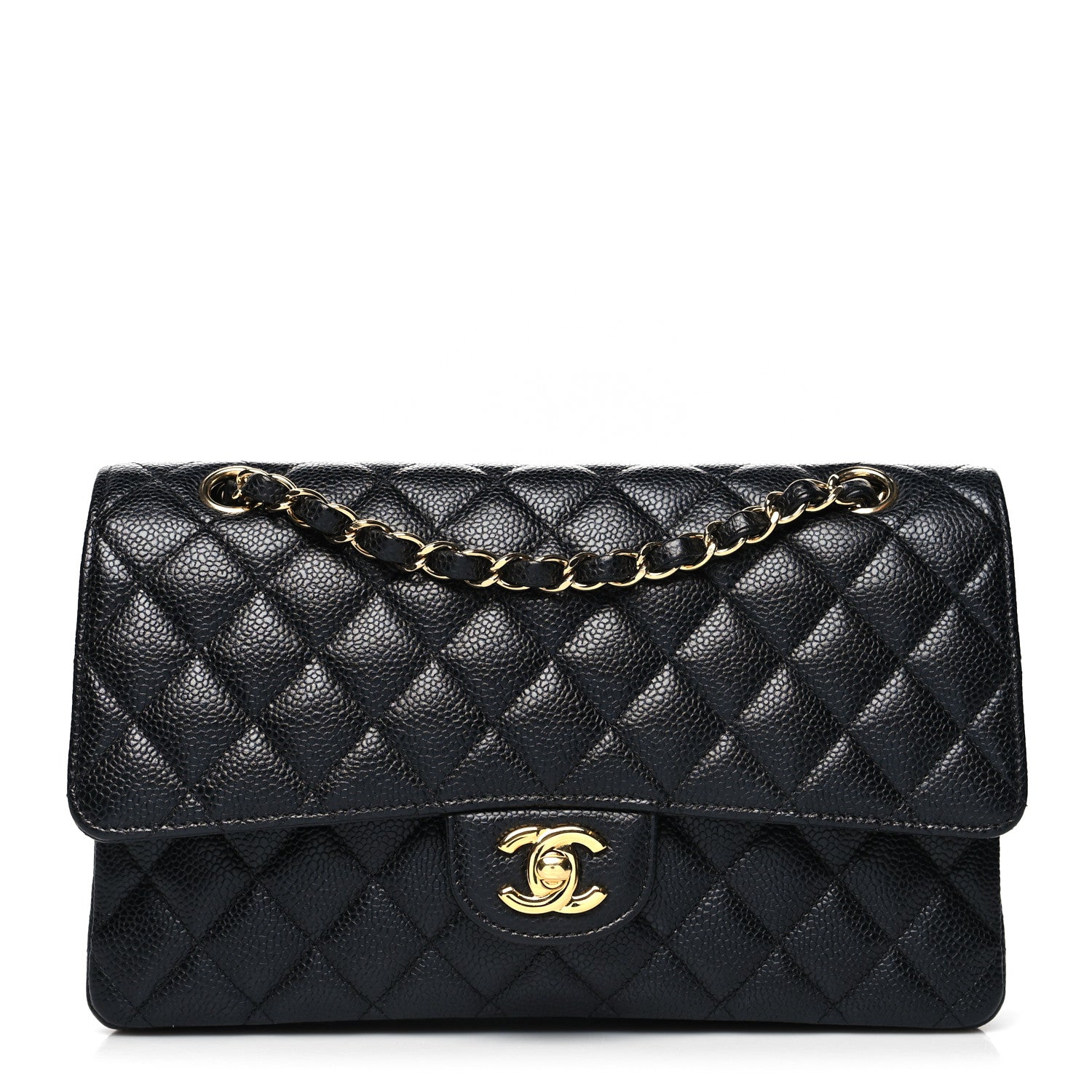 Chanel Caviar Quilted Medium Double Flap Black 1 of 11
