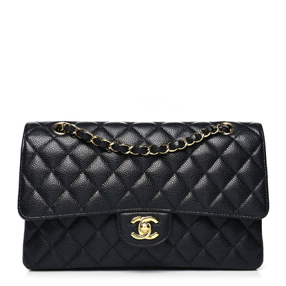 Chanel Caviar Quilted Medium Double Flap Black 1 of 11