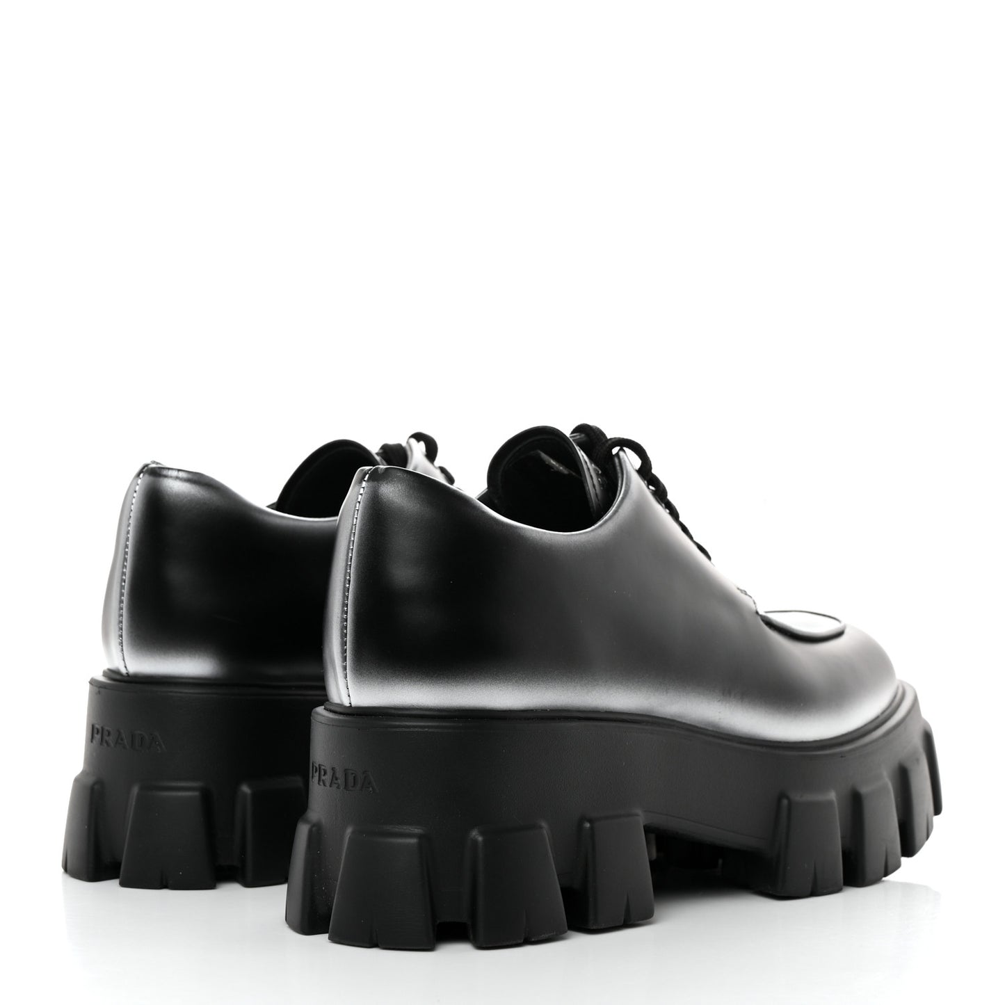 Spazzolato Rois Sfumato Monolith 55mm Derby Loafers 38.5 Black Argento