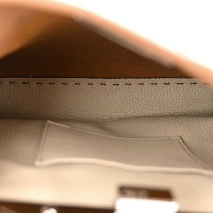 Fendi Cuoio Romano Selleria Bi-Color Mini Peekaboo Iconic Satchel Mou Milk 5 of 13