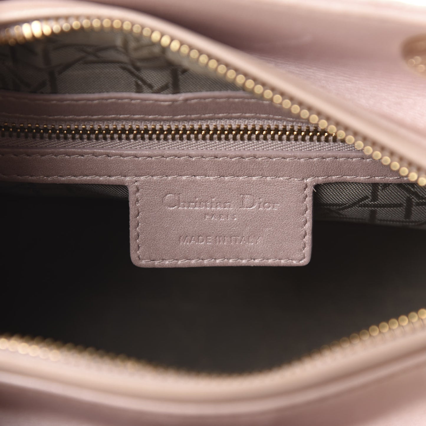 Pearly Lambskin Cannage Medium Lady Dior Lotus